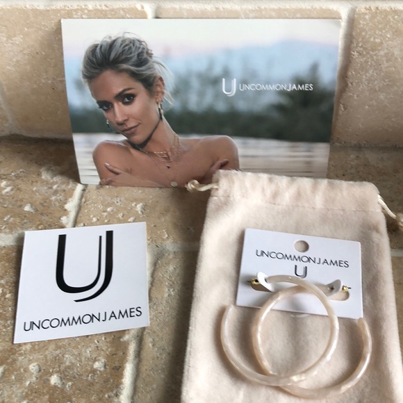 Uncommon James Jewelry - Uncommon James “la Femme” blush hoop earrings
